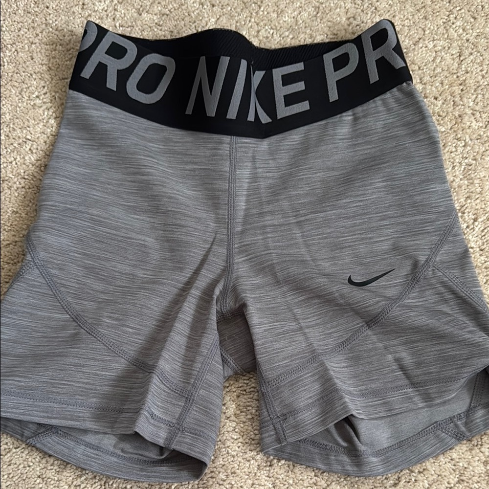 Nike Pro Gray Athletic Shorts